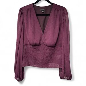 Express Deep Purple Women's Blouse